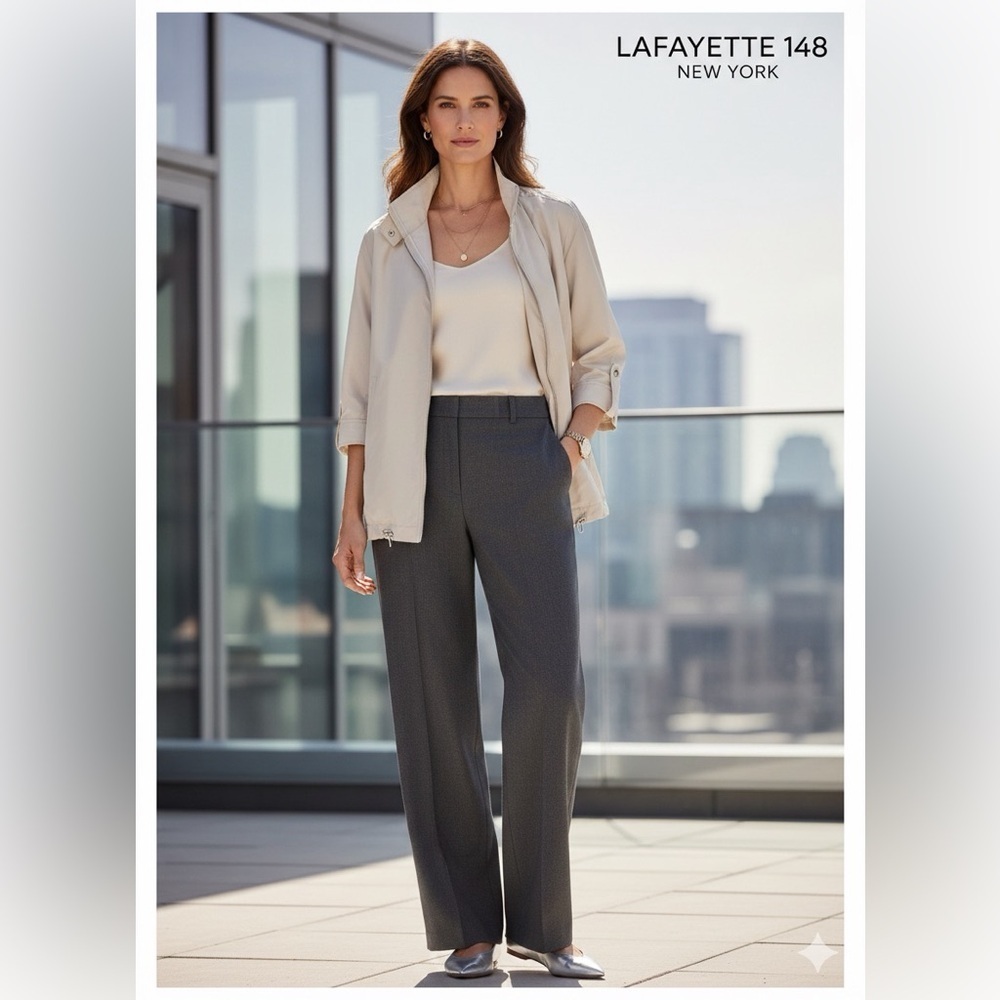 Lafayette 148 New York Beige Women’s Lightweight Jacket size P